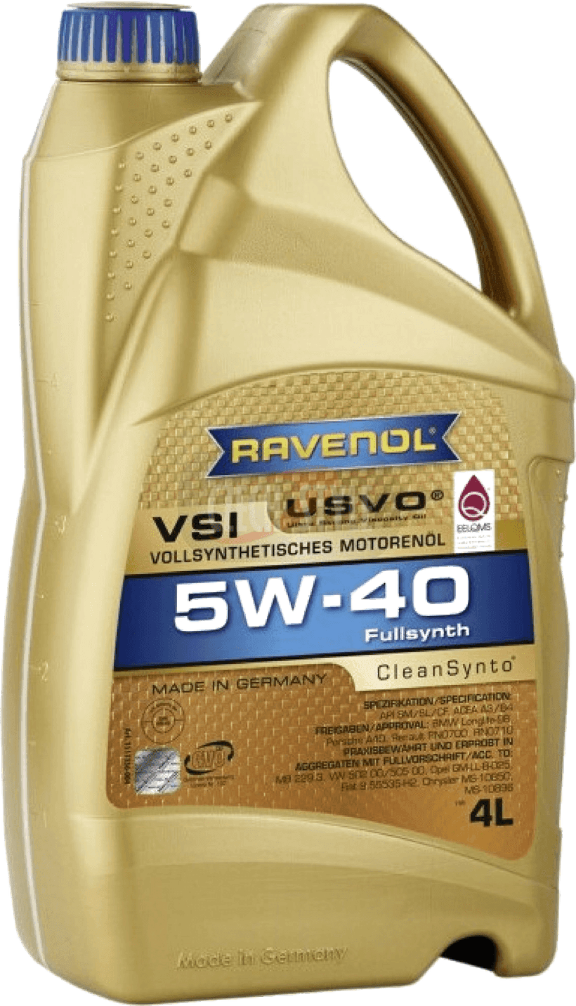 Ravenol VSI 5W-40 4L — plně syntetický motorový olej skladem