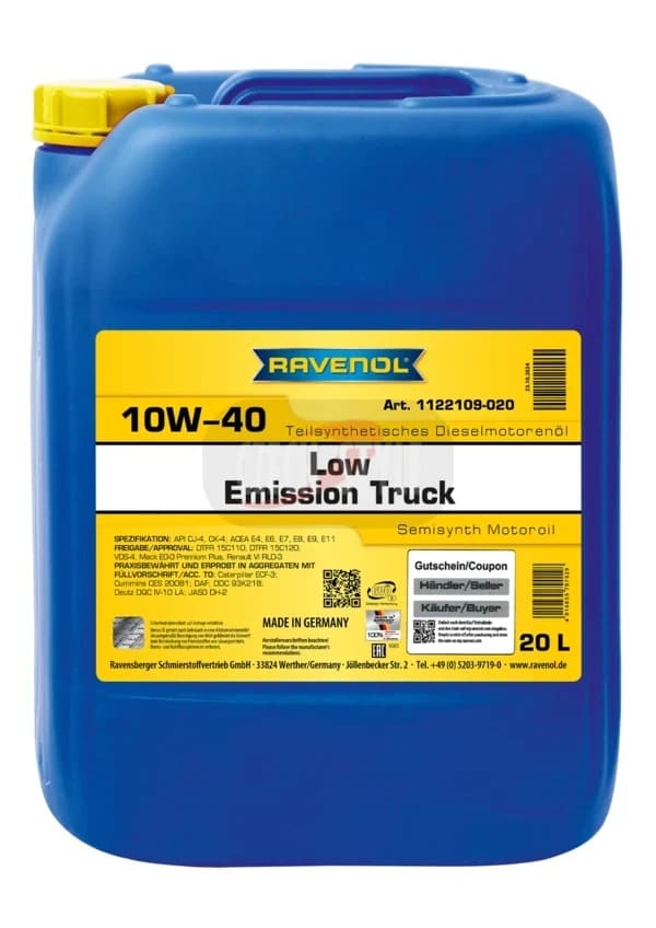 Ravenol Low Emission Truck 10W-40 20L
