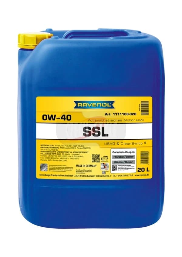 Ravenol SSL 0W-40 20L