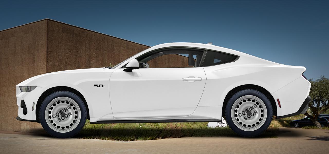 Na obrázku: MUSTANG (LAE), od 2024 — Ford Mustang, ilustrační vizualizace vozu s disky EASY KIT XFRR000R910AL