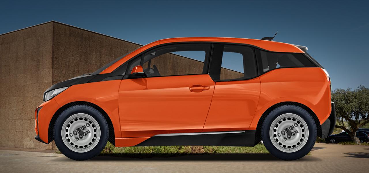Na ilustracji: i3 (I01) (BMWi-1), od 2013 r. – BMW i3, poglądowa wizualizacja auta z felgami EASY KIT XFRR0R601ADAL