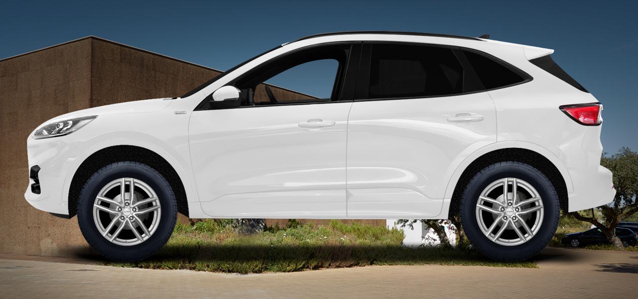 Na ilustracji: KUGA III (DFK;DFHK), od 2020 r. – Ford Kuga, poglądowa wizualizacja auta z felgami DEZENT TR silver