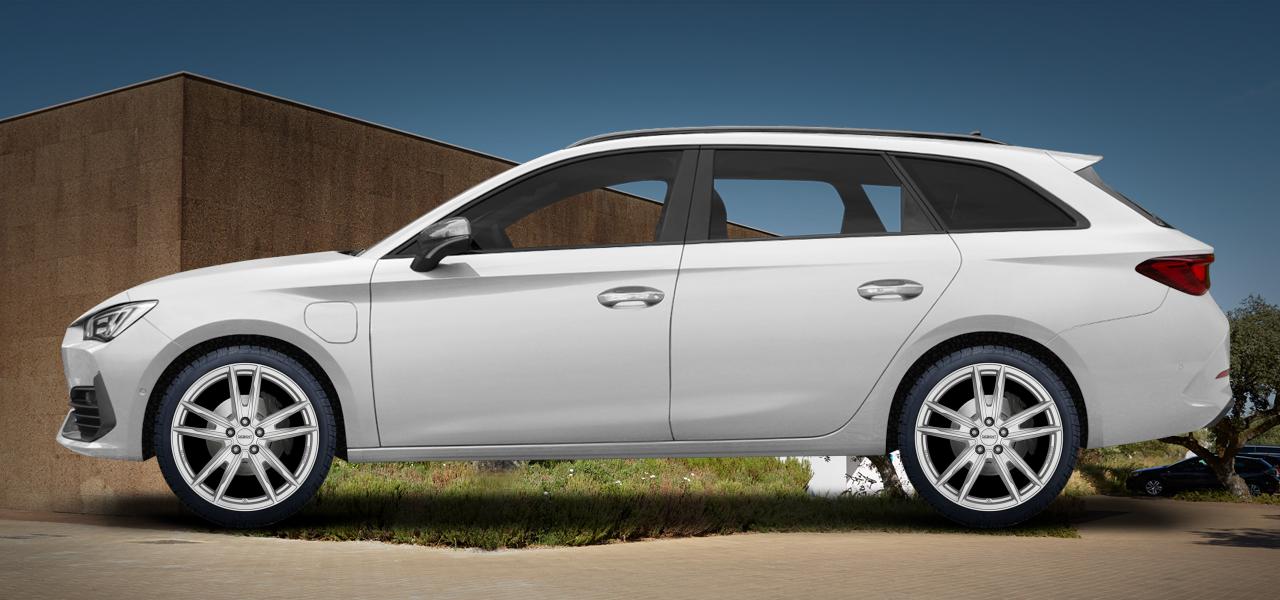 Na obrázku: LEON SP (KL), od 2020 — Cupra Leon Sp, ilustrační vizualizace vozu s disky DEZENT KF silver