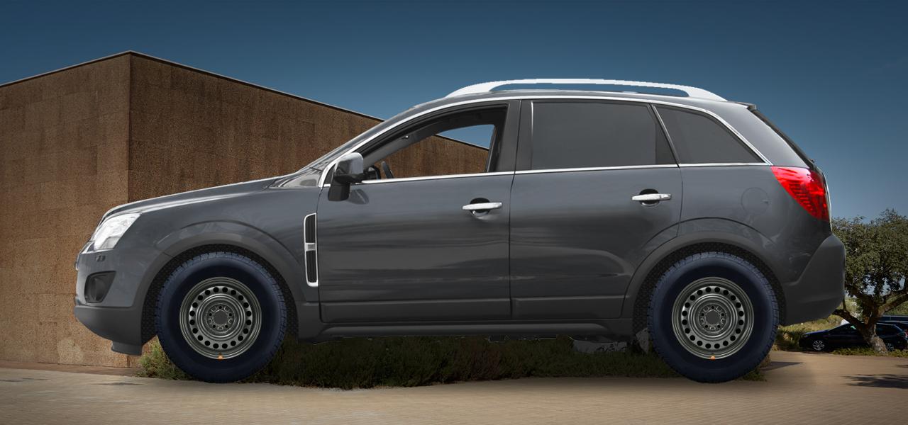 Na obrázku: ANTARA (L-A), od 2011 — Opel Antara, ilustrační vizualizace vozu s disky ALCAR STAHLRAD 7885