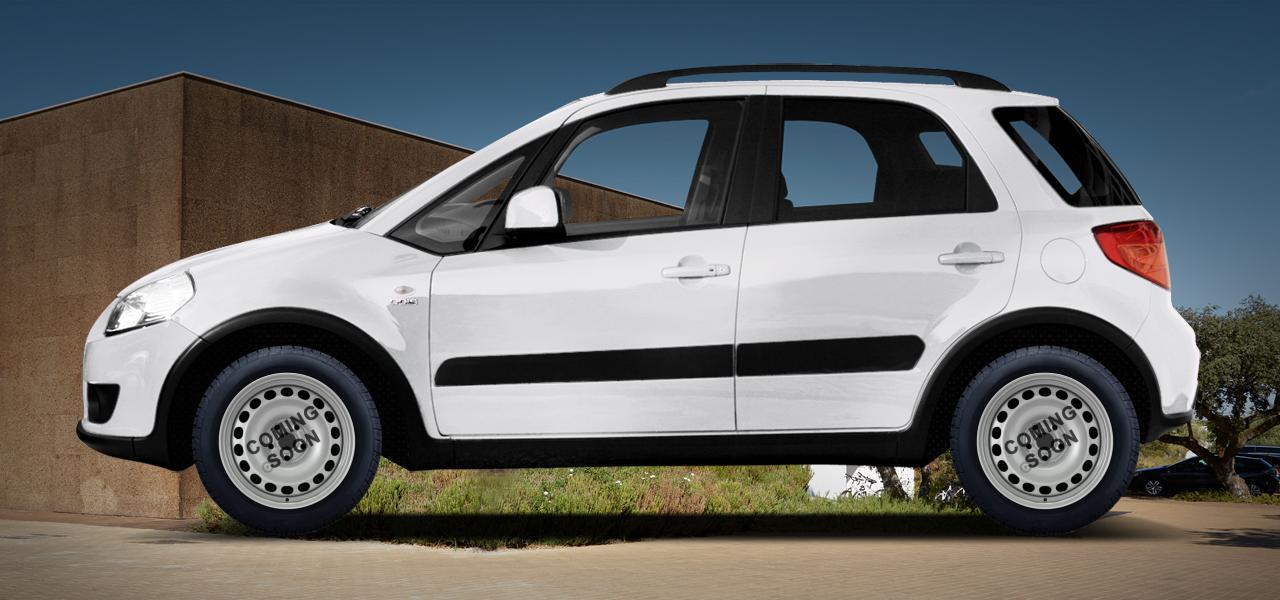 Na ilustracji: SX4 (GY), od 2008 r. – Suzuki SX4, poglądowa wizualizacja auta z felgami EASY KIT XFRR0R023DAST