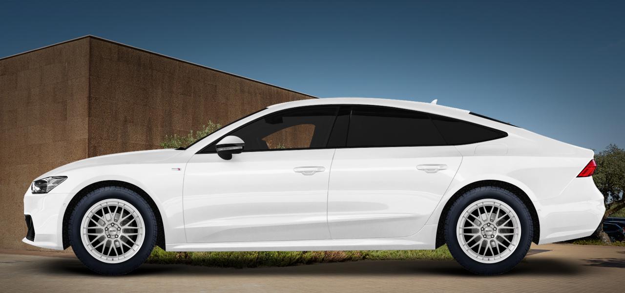 Na ilustracji: A7/S7/RS7 Sportback (F2), od 2018 r. – Audi A7, poglądowa wizualizacja auta z felgami DOTZ Bilbao blaze
