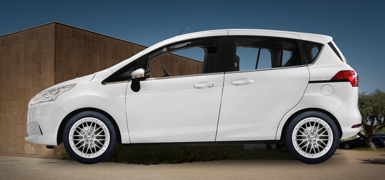 Na ilustracji: B-MAX (JK8;JK8-LPG), od 2012 r. – Ford B-Max, poglądowa wizualizacja auta z felgami DOTZ Bilbao blaze