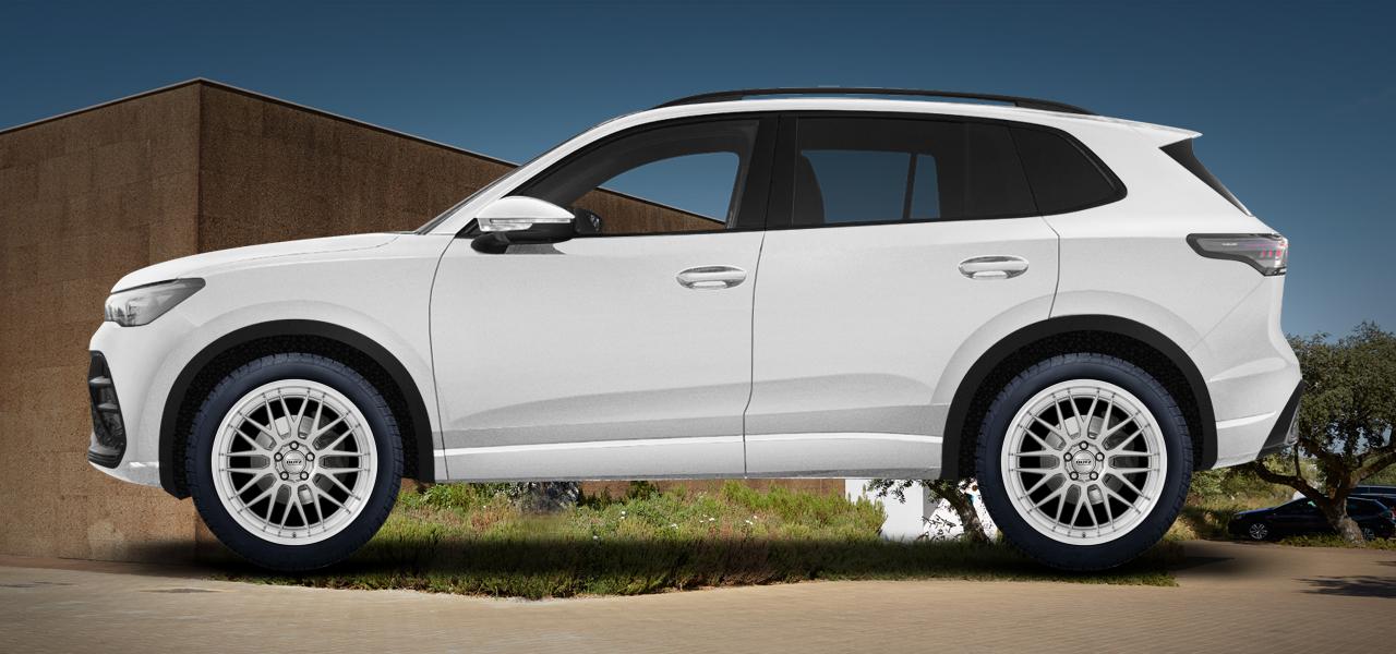 Na ilustracji: TIGUAN (CT), od 2024 r. – Volkswagen Tiguan, poglądowa wizualizacja auta z felgami DOTZ Bilbao blaze