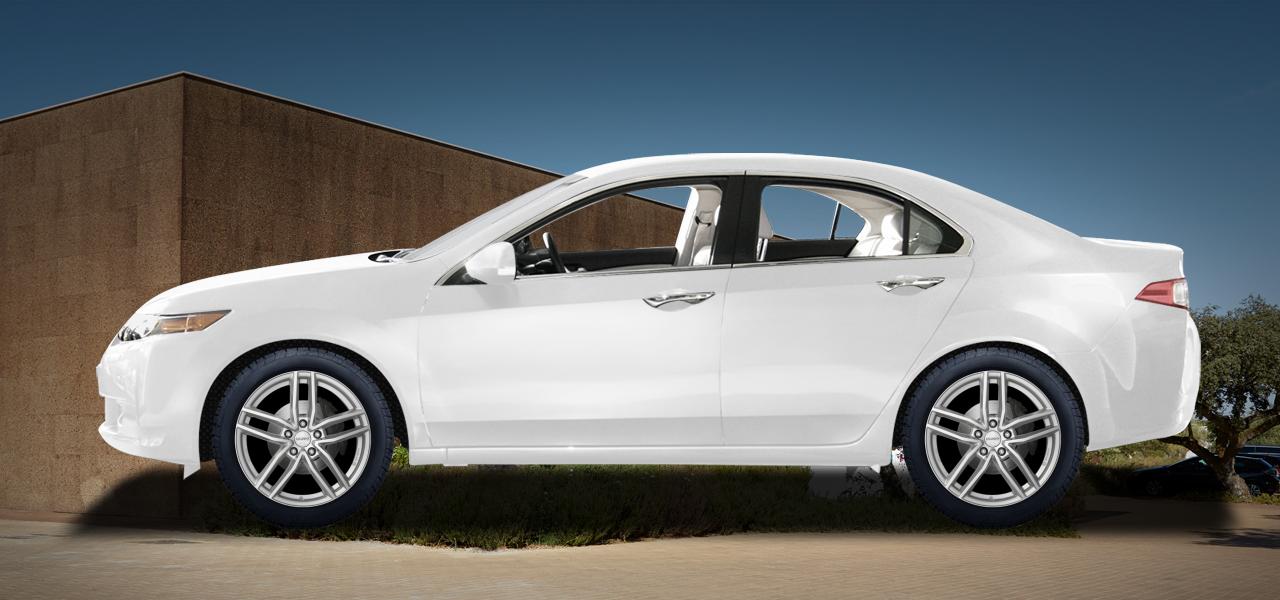 Na ilustracji: ACCORD 4-door (CU1;CU2;CU3), od 2008 r. – Honda Accord, poglądowa wizualizacja auta z felgami DEZENT TR silver