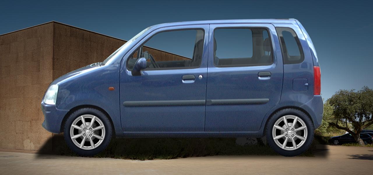 Na obrázku: SPLASH (EX), od 2008 — Suzuki Splash, ilustrační vizualizace vozu s disky DEZENT TN silver