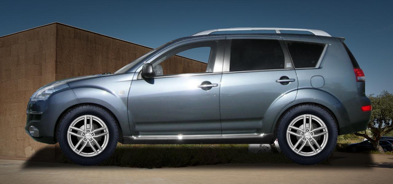 Na obrázku: C-CROSSER (V*;V), od 2007 — Citroën C-Crosser, ilustrační vizualizace vozu s disky DEZENT TR silver