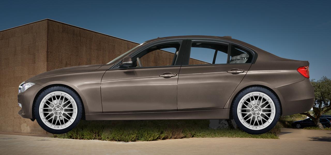 Na ilustracji: 3 (F30;F80) (3L;3-HY;M3), od 2012 r. – BMW 328, poglądowa wizualizacja auta z felgami DOTZ Bilbao blaze