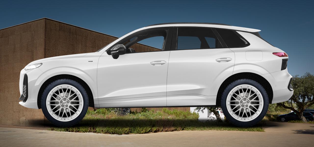 Na ilustracji: Q3 (FJ), od 2025 r. – Audi Q3, poglądowa wizualizacja auta z felgami DOTZ Bilbao blaze