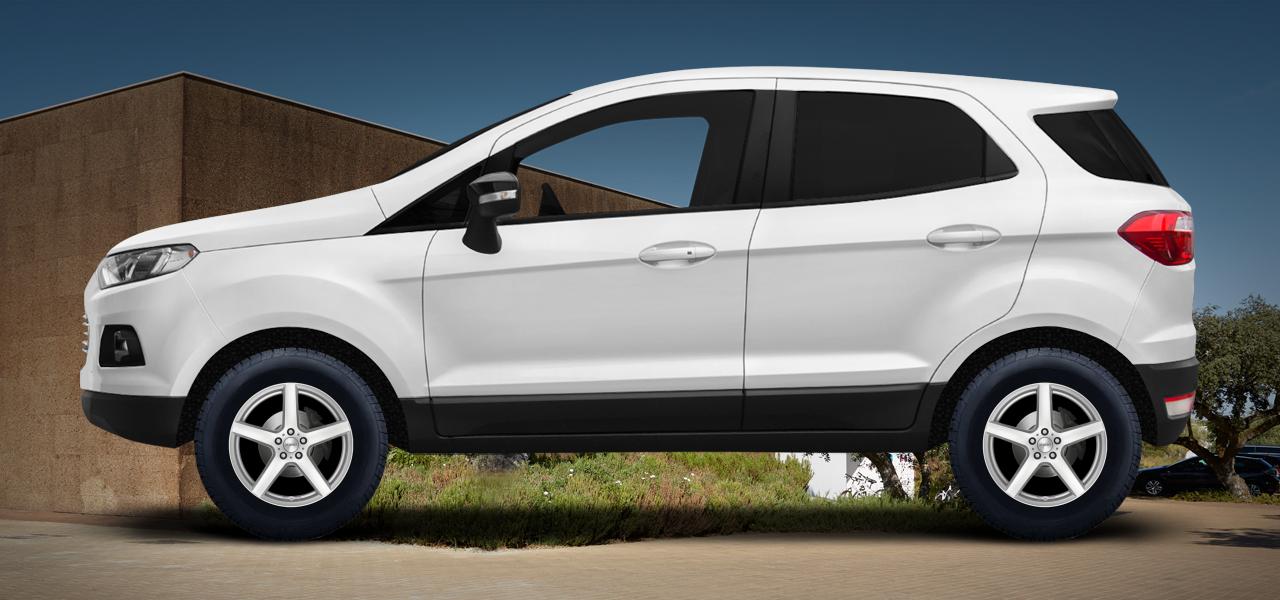 Na ilustracji: ECOSPORT (JK8), od 2014 r. – Ford Ecosport, poglądowa wizualizacja auta z felgami DEZENT TY